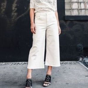 levi's wide leg denim culottes